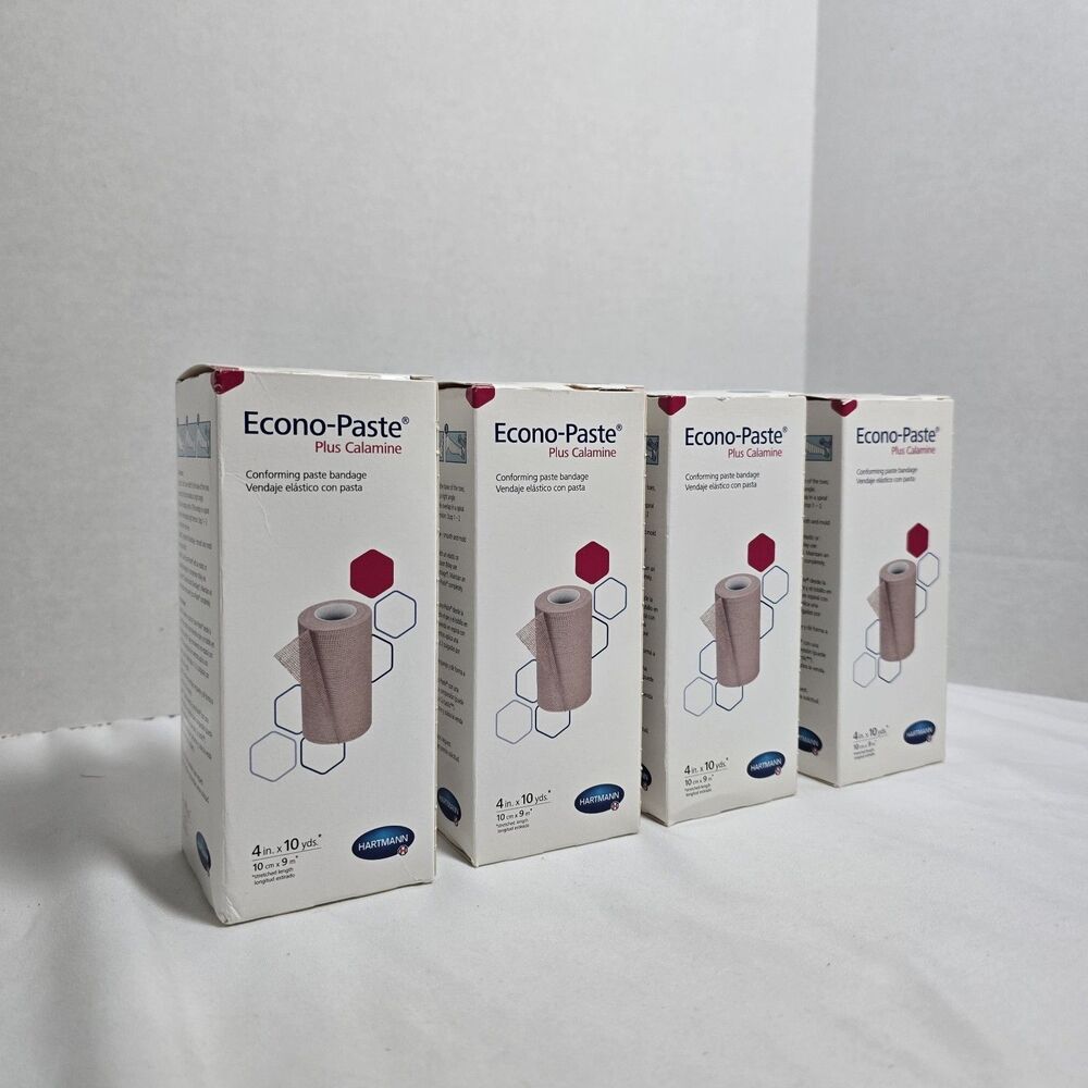 Econo-Paste Plus Calamine Gauze Unna Boot Pink NonSterile 4" x 10 Yd Lot/4 2024